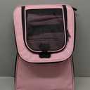 Henkelion Pet Carrier for Small Medium Cats Dogs Puppies up to 15 Lbs, TSA Airline Approved, Soft Sided, Collapsible Travel - Pink (17.0"L x 11.0"W x 11.0"H)