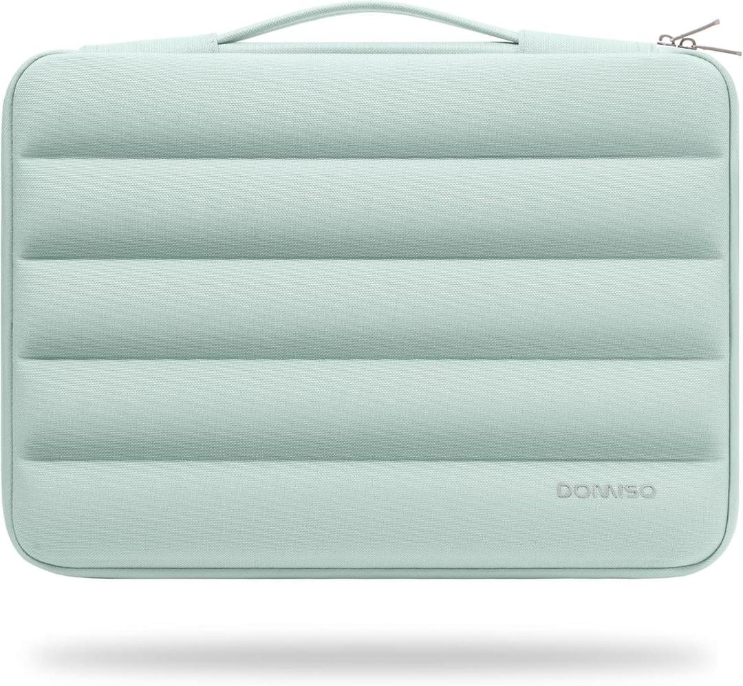 DOMISO Laptop Case Laptop Sleeve Cover for 16 inch MacBook Pro M4/M3/M2/M1 Pro/Max A3403 A3186 A2991 A2780 A2485 A2141,Compatible with 15.6 inch HP Lenovo Dell XPS 16 with Scalable Handle,Mint Green