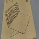 CACOE Wireless Keyboard with Stand, Mini Keyboard for Cell Phone, Ultra-Slim Portable, Foldable, Dual-Channel QWERTY with Stand Holder for Smartphone and More iOS Android Windows, Ocean Blue