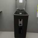 simplehuman 40 Liter / 10.6 Gallon Slim Kitchen Step Trash Can With Secure Slide Lock, Grey Plastic (Gray)