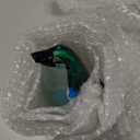 Hophen Art Glass Penguin with Jellyfish Figurine Handmade Blown Crystal Penguin Sculpture Animal Statue Paperweight Collectable Desk Decoration Ornaments