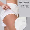 Blooming Jelly Athletic Shorts for Women High Waisted Running Shorts Zip Pocket Gym Elastic Workout Quick Dry Sporty (White, M)