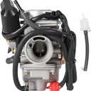 PD24J GY6 150CC Carburetor 24mm Carb for 125CC 150CC 152QMJ/QMI 157QMJ/QMI 4-Stroke Engines Electric Choke Motorcycle Scooter Moped Yerf-Dog ATV Go Kart Roketa Sunl Taotao Baja Eagle Coolster parts