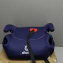Diono Solana, No Latch, Single Backless Booster Car Seat, Lightweight, Machine Washable Covers, Cup Holders, Blue