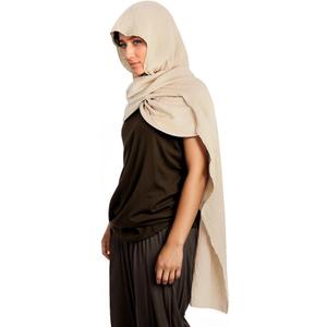 Unisex Fashion Shawl Scarf Capes Medieval Cape Shawl Scarfs Hooded Linen Hooded Cowl (Light Khaki)