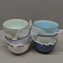 Selamica Ceramic Mini Bowls, 4 OZ Dipping Bowls, 3.5 Inch Gradient Color Set of 6, Microwave & Dishwasher Safe