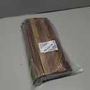 Sofa Arm Tray,Walnut Wood Folding Couch Arm Trays,Sofa Armrest Tray with Anti-Slip Pad for Drinks,Snacks,Phone,Remote Control