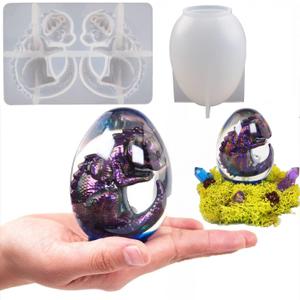 2 Pack Dinosaur Silicone Mold - Resin Candle & Easter Egg Mold - Animal & Cartoon Mold for Home Decoration (qh-dragon)