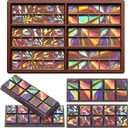 Holographic Chocolate Molds Resin Silicone Chocolate Bar Deep Thick Molds for Reusable DIY Baking Wax Melts(Classic Style)