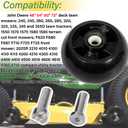 AM125172 Plastic Deck Gauge Wheel Kit 4PCS, Compatible with John Deere 48", 54", 60", 62“, 72" Deck Lawn Mower