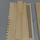 Homaisson Large Bamboo Necklace Display Stand, Pendant Necklace Wood Jewellery Holder, Chain Jewelry Big Rack Organizer for Store Show Sell, Jewelry Organizer(11.9"X8.5") (15.7"X10.2")