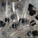 LEXININ 60 Pack 4 Oz Clear Plastic Bottles with Flip Caps, Plastic Travel Empty Bottles, Transparent Refillable Containers for Shampoo, Cream