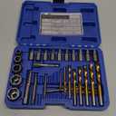 XJX Screw-Extractor Set, Easy Out Bolt Extractor Set Multispline and Spiral Extractor Set | Perfect for Stripped Screws, Studs, Fittings, and Lugs, Left-Hand Drill Bits | 1/8" to 13/32"