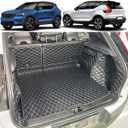 for 2018-2025 Volvo XC40/2022-2024 Volvo C40 Recharge Trunk Mat and Rear Backrest Cargo Mat Liners All Weather Anti-Slip