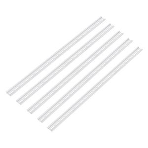 Rail Slotted Aluminum Mounting Guide 24 Inch x 1.4 Inch x 0.3 Inch for Equipment Installation Pack of 5 Pcs