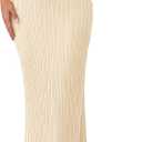 PRETTYGARDEN Women's 2026 Summer Casual Maxi Dresses Ribbed Knit Sleeveless Bodycon Elegant Going Out Beach Vacation Clothes Apricot, X-Large