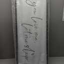 TQianJiang Master Bedroom Above Bed Wall Decor Art Funny Sleep Quote 32"12" If You Love Me Let Me Sleep Sign Large Rustic Farmhouse Wood Framed for Couples Over Bed Wall Hanging (Black)