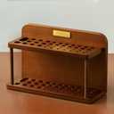 MEEDEN Wooden Paint Brush Organizer - Art Supply Storage for Desk, Arts and Crafts, BJ-02 (1 Tier)