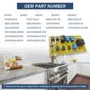 92029 Relay Board Replacement Parts Compatible with Dacor Range Oven, Replace DE81-08448A 62439 82993 PCB Relay Board