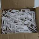 C7 C9 Outdoor Christmas Lights Clips,Adjustable Quick Clips for Shingle,Gutter,Roof,Fence,C9 White,100 Pack
