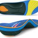 WalkHero Work Orthotic Inserts,220+lbs Plantar Fasciitis Insoles for Men Women,Arch Support Inserts for Heel Pain Relief,Boot Insoles with Max Cushion,Standing All Day Mens 14-14.5