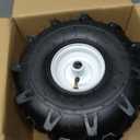 11x4.00-4" Tiller Tire and Wheel, 3/4" Axle Size, 3-1/8" Centered Hub, Compatible with Craftsman & Troy-Bilt Tiller Replacement, 2 Pack-11x4.00-4