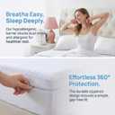 King Zippered Mattress Protector (12"-15" Depth) Premium 100% Waterproof 6-Sided Mattress Encasement for Bed Protects Against Liquids, Dust, Hypoallergenic Mattress Cover, Breathable & Noiseless