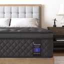 King Mattress, 10 Inch Hybrid Mattresses Medium Firm for Back & Lumbar Support, 100 Night Trial, Individual Pocket Spring Mattresses for Motion Isolation & Pressure Relief
