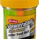Berkley PowerBait Glitter Trout Bait, Silver Vein, Fishing Dough Bait, Scent Dispersion Technology, Irresistible Scent and Flavor, Moldable and Easy to Use, Rainbow