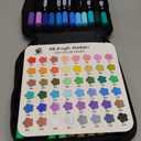 TBC The Best Crafts 48 Colors Dual Tip Acrylic Paint Markers, Double zipper design Topgrade Canvas bag,Waterproof, Non-Toxic, odorless, Suitable for Paper,Pottery, Stones, Glass,outdoor painting