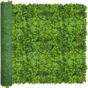 Artificial Plant Wall Roll: 72 X144 in (72 sqft) UV-Anti Ivy Privacy Fence Screen Faux Greenery Panels Backdrop Boxwood Ivy Vine Leaf Hedge Fence for Indoor Outdoor Green Decor