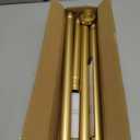 Gold Shower Curtain Rod 34-66 Inches(2.8-5.5ft) Never Rust Adjustable Shower Rod Spring Tension Non Slip No Drilling Shower Rods for Bathroom Garland Window