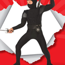 Morph Kids Ninja Costume, Ninja Costume for Boys, Halloween Costume for Boys
 S