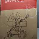 2 in 1 Baby Stroller Newborn Foldable Pushchair Folding High Landscape Infant Carriage,Toddler Pushchair Black Baby Stroller