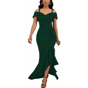 TDiooCor 2026 Women's Sexy Elegant Formal Dress Sleeveless Wedding Guest Bride Dresses, 2XL