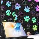 for Samsung Galaxy Tab A9 Plus Case 11 inch(SM-X210/X216/X218), Women Girls Cute Kids Folio Cover with Pencil Holder, Auto Week/Sleep Design for Samsung A9+ Plus Tablet Cases, Dog Paw