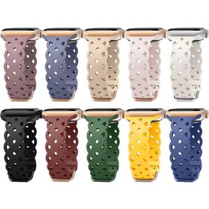 Sport Band Compatible with Apple Watch Bands 49mm 46mm 45mm 44mm 42mm, Soft Silicone Wristbands Strap with Classic Clasp for iWatch Series 10 9 SE 8 7 6 5 4 3 2 1 Ultra for Women Men Sport Band Compatible with Apple Watch Bands 49mm 46mm 45mm 44mm 42mm, Soft Silicone Wristbands Strap with Classic Clasp for iWatch Series 10 9 SE 8 7 6 5 4 3 2 1 Ultra for Women Men