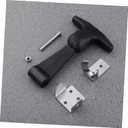 Angoily 2pcs Handle Rubber Latch Stainless Steel Draw Latches for Tool Box Automotive Trucks and Engineering Machines Flexible Hood Catch with Brackets