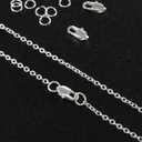 925 Sterling Silver Jewelry Making Lobster Claw 10mm, 23PCS Italian Rectangle Trigger Clasps with Open Jump Rings Set, Small Necklaces Bracelet Connector Clasp Supplies Silver Jewelry Finding Set