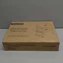 DOLALIKE Microwave Oven Rack, Expandable Microwave Stand Countertop Kitchen Utensils Tableware Storage, Carbon Steel Over Microwave Shelf Countertop with 3 Hooks