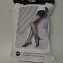 EXQUISLIFE Fleece Lined Tights Sheer Women - Fake Translucent Warm Pantyhose Leggings Sheer Thick Tights, for Winter (Black+Black), X-Large