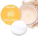 Sunscreen Setting Powder SPF 35, Translucent Face Loose Powder for Face & Scalp, Oil Control Mineral Powder Natural Matte Finish Sheer Coverage Lasting Lightweight Breathable (01 Translucent)