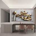 Large Canvas Wall Art Decor For Living Room Floral Wall Artwork 29" X 58"