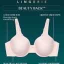 Vanity Fair Women's Full Figure Beauty Back Smoothing Bra with Lace, 4-Way Stretch Fabric, Lightly Lined Cups 42DD (White, XXXL)