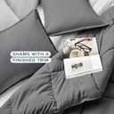 Bare Home Comforter Set - Twin Extra Long Size - Ultra-Soft - Goose Down Alternative - Premium 1800 Series - All Season Warmth (Twin/Twin XL, Grey)