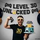 KatchOn, Custom Happy Birthday Banner - 10 Feet, DIY Numbers | Level Up birthday Banner for Any age | Gamer Birthday Party Decorations | Video Game Birthday Decorations for Men, Women, Teens, Gamers