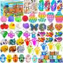 126 Pcs Party Favors for Kids 4-8-12,Easter Egg Fillers,Treasure Box Toys for Classroom Prizes,Pinata Filler,Goodie Bag Stuffers,Treasure Chest Carnival Prizes,Easter Basket Stuffers