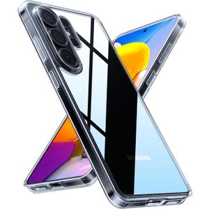 TORRAS for Samsung Galaxy S26 Ultra Case Clear, [2026 Upgraded Non-Yellowing] [12FT Military-Grade Protection] Transparent Slim Case for Samsung S26 Ultra Case Thin, Diamond Clear, Hard, 6.9"