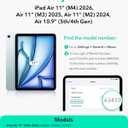 ESR for iPad Air 11 Inch Case M4/M3/M2 (2026/2025/2024), iPad Air 5th/4th Gen Case (2022/2020), Vertical Stand Cover, Multi Stand Angles, Ultra-Stable Cover with Pencil Holder, Flip Series, Black