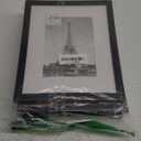 upsimples 8x10 Picture Frame Set of 5, Display Pictures 5x7 with Mat or 8 x 10 Without, Wall Gallery Photo Frames, Black